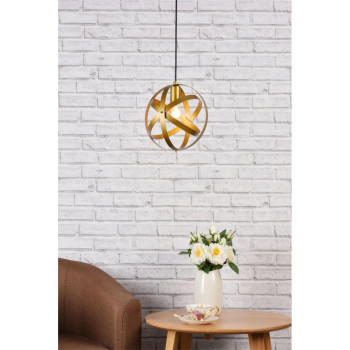 Celeste 1 Light Brass Pendant