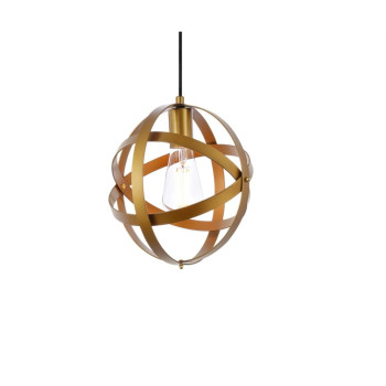 Celeste 1 Light Brass Pendant