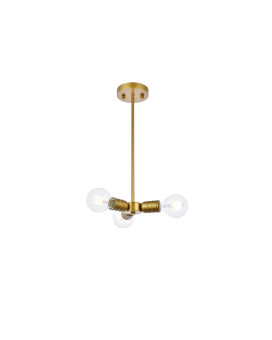 Reyes 3 Lights Brass Pendant