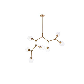 Cavoli 7 Lights Brass Chandelier