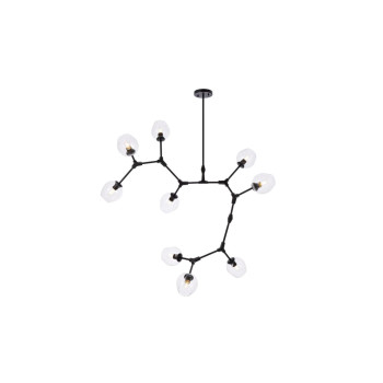 Cavoli 9 Lights Black Chandelier