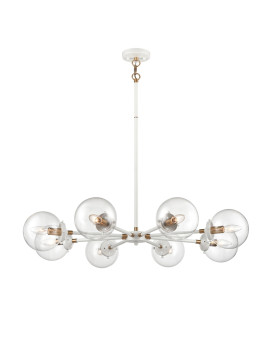 Boudreaux 36 Wide 8Light Chandelier Matte White