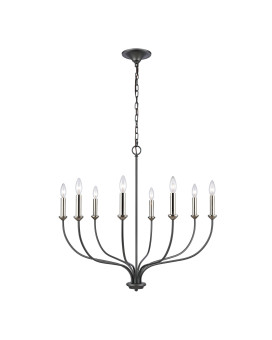 Madeline 325 Wide 8Light Chandelier Dark Gray