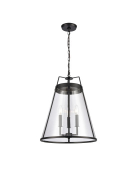 Judy 16 Wide 3Light Pendant Matte Black