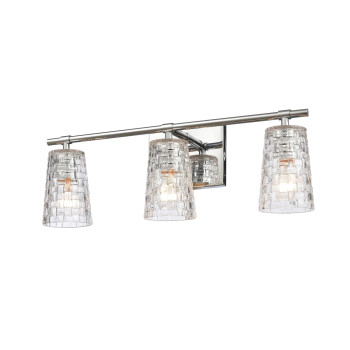 Lightweave 22 Wide 3Light Vanity Light Polished Nickel