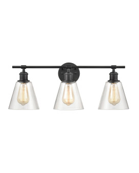 Scone 24 Wide 3Light Vanity Light Matte Black