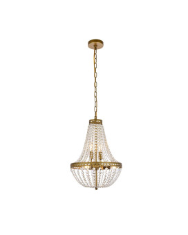 Valeria 14 Inch Pendant In Brass