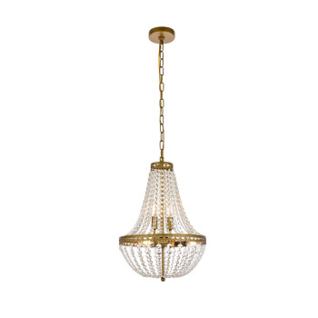 Valeria 14 Inch Pendant In Brass