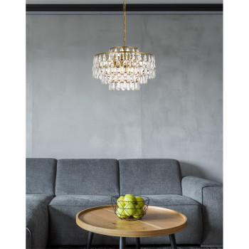 Mila 20 Inch Pendant In Brass