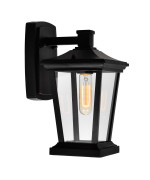 Leawood 1 Light Black Outdoor Wall Light