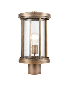 Brison 15 High 1Light Outdoor Post Light Vintage Brass