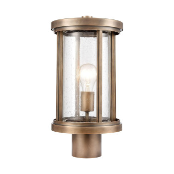 Brison 15 High 1Light Outdoor Post Light Vintage Brass