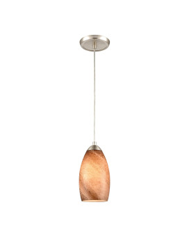 Planetario 5 Wide 1Light Mini Pendant Satin Nickel