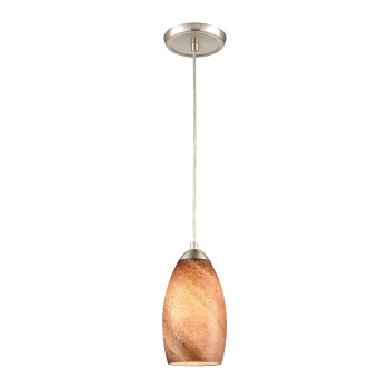 Planetario 5 Wide 1Light Mini Pendant Satin Nickel