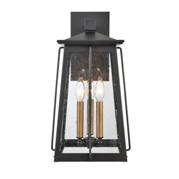 Kirkdale 19 High 3Light Outdoor Sconce Matte Black