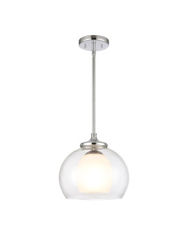 Salient 10 Wide 1Light Mini Pendant Polished Nickel