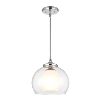 Salient 10 Wide 1Light Mini Pendant Polished Nickel