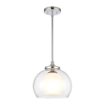 Salient 10 Wide 1Light Mini Pendant Polished Nickel