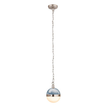 Harmelin 7 Wide 1Light Mini Pendant Pale Blue