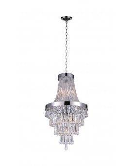 6 Light Chandelier With Chrome Finish