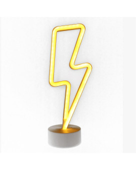 Led Neon Light Sign Room Decoration Usb Or Battery Powered Dorm Decor Lightning Bolt Ns1906010