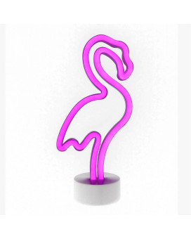 Led Neon Light Sign Room Decoration Usb Or Battery Powered Dorm Decoration Pink Flamingo Ns1906031