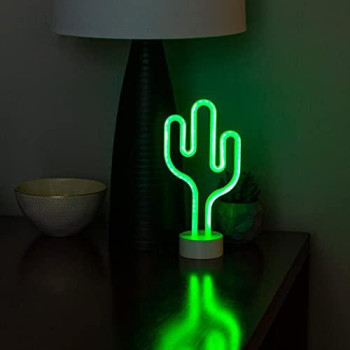 Neon Dorm Indoor Light Ns1906026 Battery Operated Or Usb Powered Glowing Cactus Neon Decorative Sign Led Light Decoration