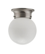 Miseno 6 In 60W Flush Mount Ceiling Fixture In Brushed Nickel