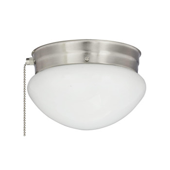 712 In 60W Flush Mount Ceiling Fixture In Brushed Nickel