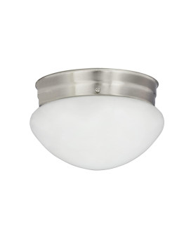 Miseno 712 In 60W 1Light Flush Mount Ceiling Fixture In Brushed Nickel