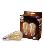 Philips Led Vintage Flickerfree Amber Spiral St19 Dimmable Eyecomfort Technology 400 Lumen Amber Light2000K 65W60W Ti