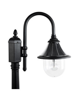 Orion Solar Post Light Black