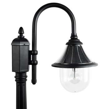 Orion Solar Post Light Black