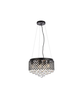 Tully 6 Lights Pendant In Black