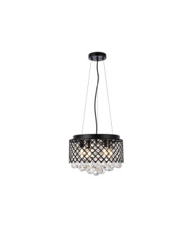 Tully 4 Lights Pendant In Black