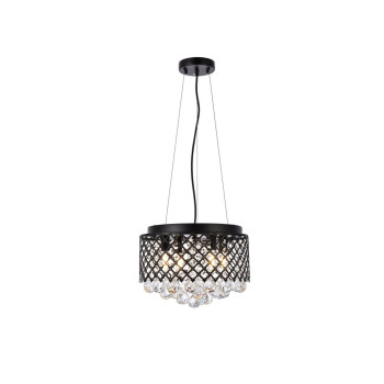 Tully 4 Lights Pendant In Black