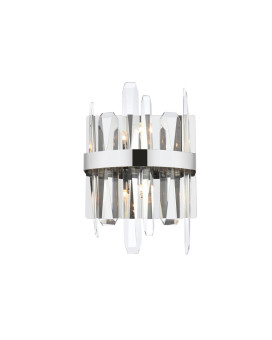 Serena 8 Inch Crystal Bath Sconce In Chrome