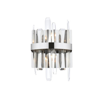 Serena 8 Inch Crystal Bath Sconce In Chrome