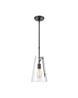 Trustle 7 Wide 1Light Mini Pendant Matte Black