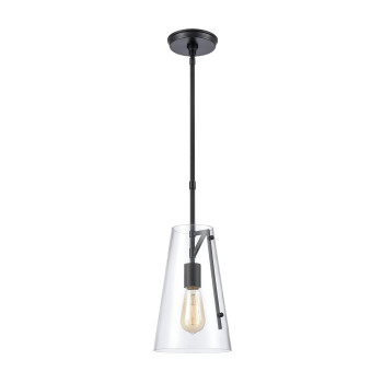 Trustle 7 Wide 1Light Mini Pendant Matte Black