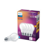 Philips Led Flickerfree Frosted Dimmable A19 Light Bulb Eyecomfort Technology 800 Lumen Soft White 2700K 8W60W E26