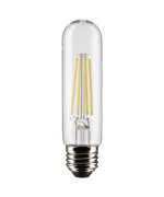 Satco 8 Watt T10 Led Clear Medium Base 90 Cri 2700K 120 Volt