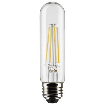 Satco 8 Watt T10 Led Clear Medium Base 90 Cri 3000K 120 Volt