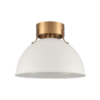 Zayne 12 Wide 1Light Semi Flush Matte White