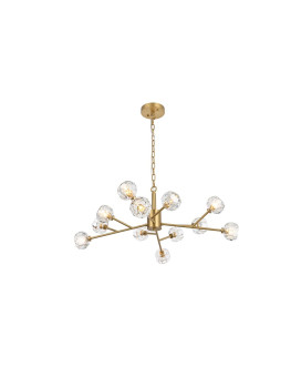 Graham 12 Light Pendant In Gold