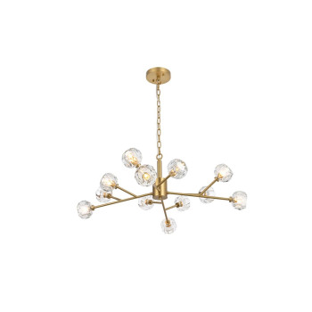 Graham 12 Light Pendant In Gold