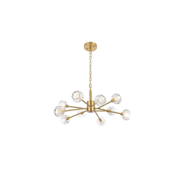 Graham 10 Light Pendant In Gold