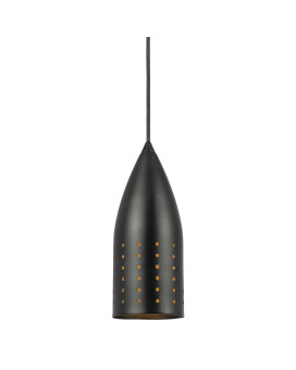 4 Inch Modern Pendant Light Round Metal Shade Oil Rubbed Black Bronze