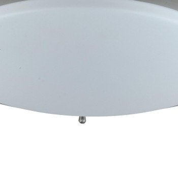 14 Inch Modern Ceiling Lamp With Frosted Acrylic Plate Steel Trim White