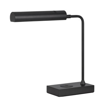 Dyna 18 Inch Integrated Led Desk Lamp Wireless Usb Port Matte Black